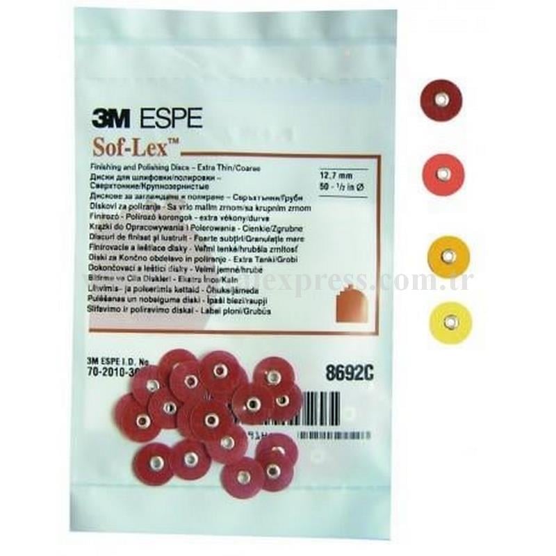 3M Sof Lex Bitim ve Cila Diski Yedekleri 50 Adet