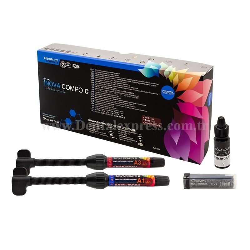 Imicryl Nova Compo HF Akışkan Kompozit Flow Set 4 x 2g Şırınga