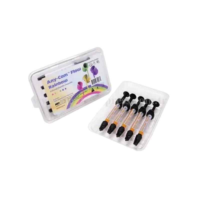 Mediclus Any-Com Flow Rainbow - Renkli Akışkan Kompozit Set