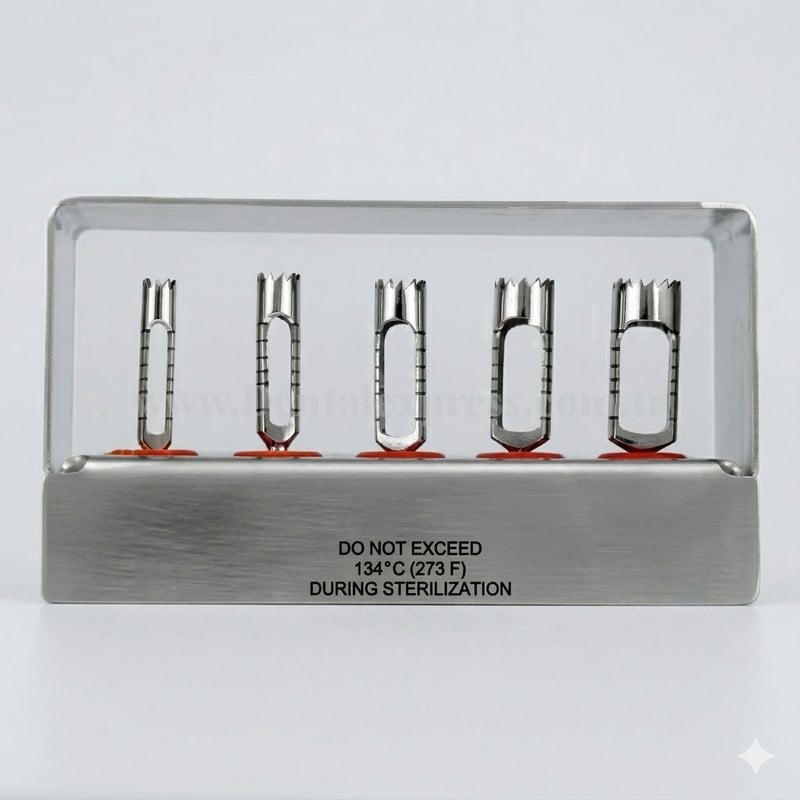 Queen Trefan Frez 4/5/6/7/8mm Uzun 3,5cm 5 Ad./Kaset