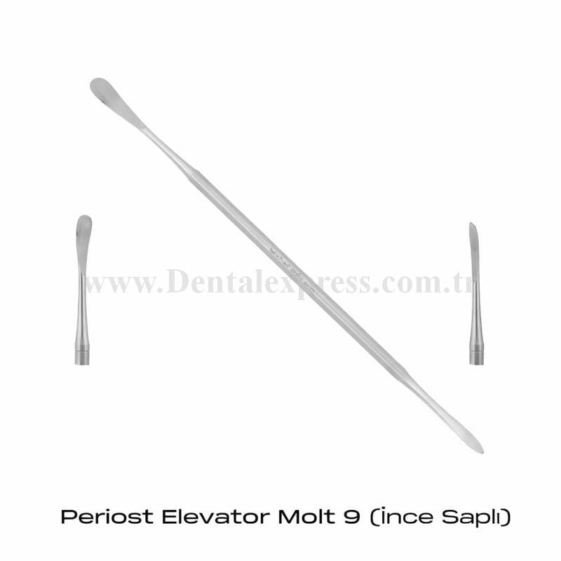 SCHWARZES Periost Elevatör Molt 9 (İnce Saplı)