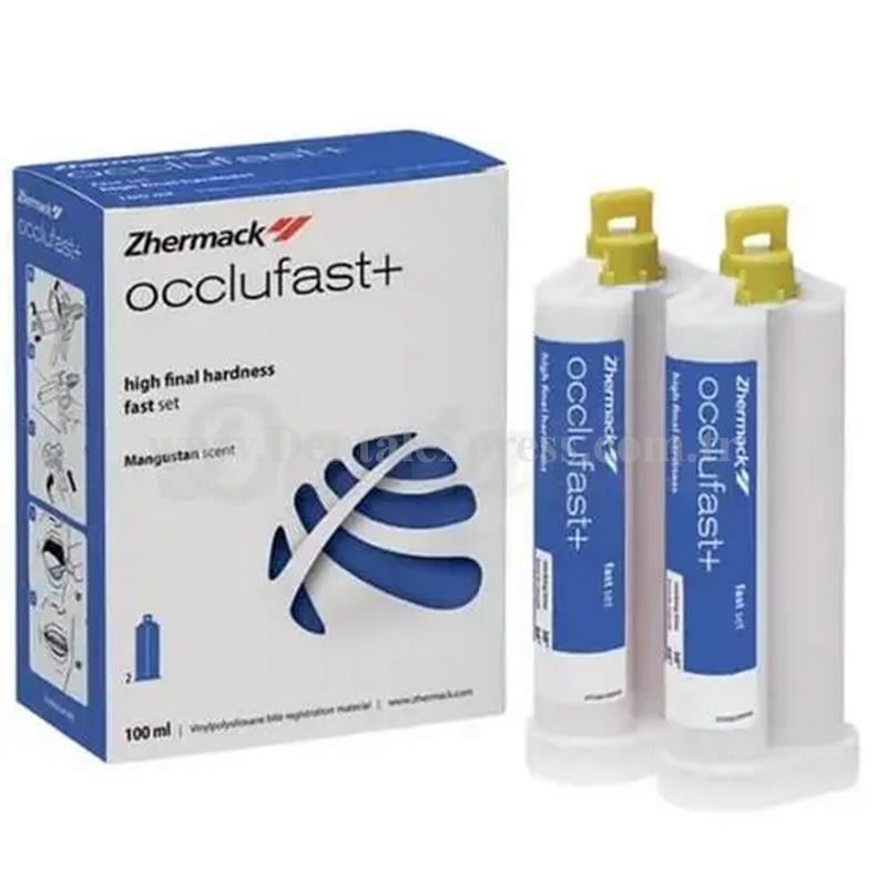 Zhermack Occlufast+ Kapanış Silikonu Standart Paket 2 x 50 ml Kartuş