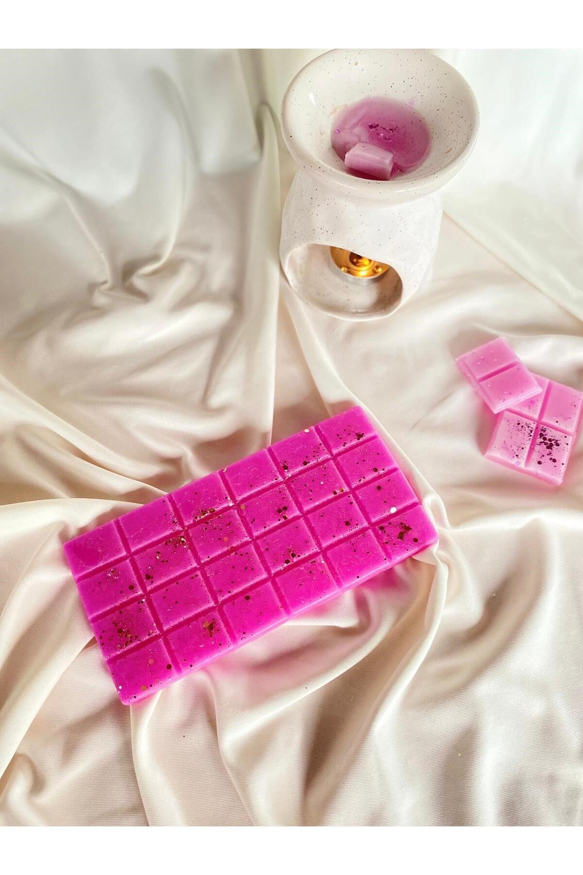 Buhurdanlık Koku Tableti %100 Soya Wax Melts Vegan Buhurdanlık Mumu Çilek Kokulu