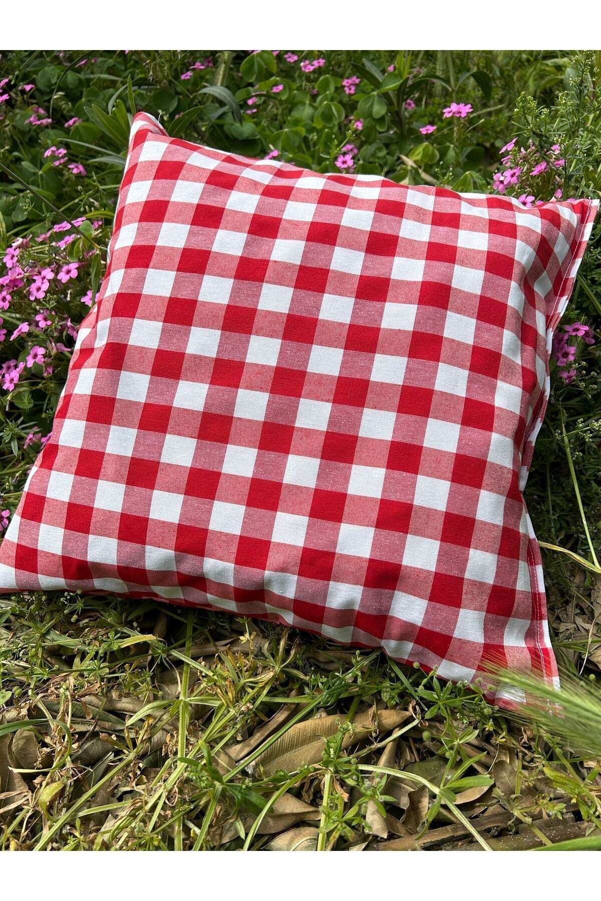 Kareli Dolgulu Piknik Minderi 1 Adet  40 x 40cm
