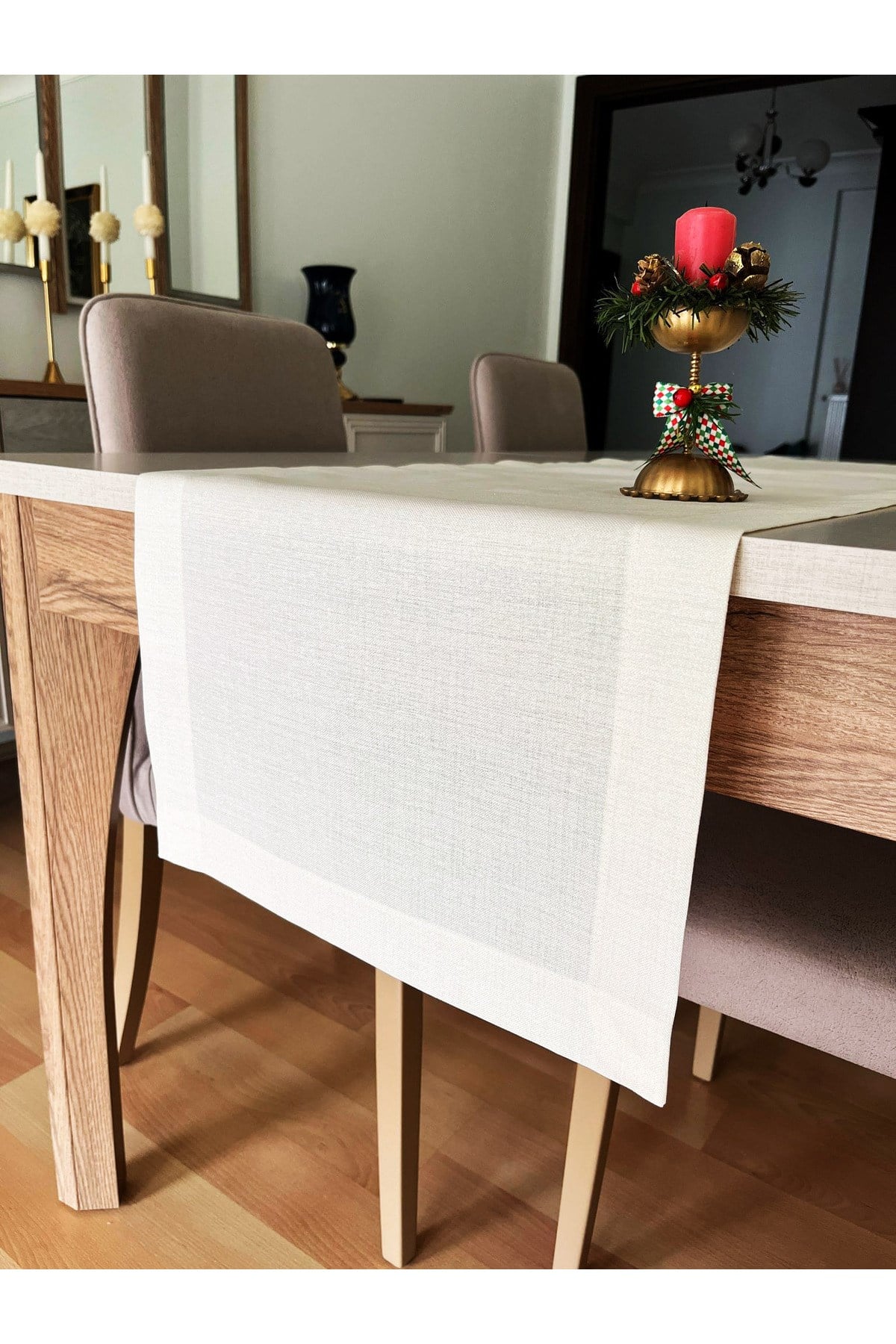 Polyester Keten Runner 40x160