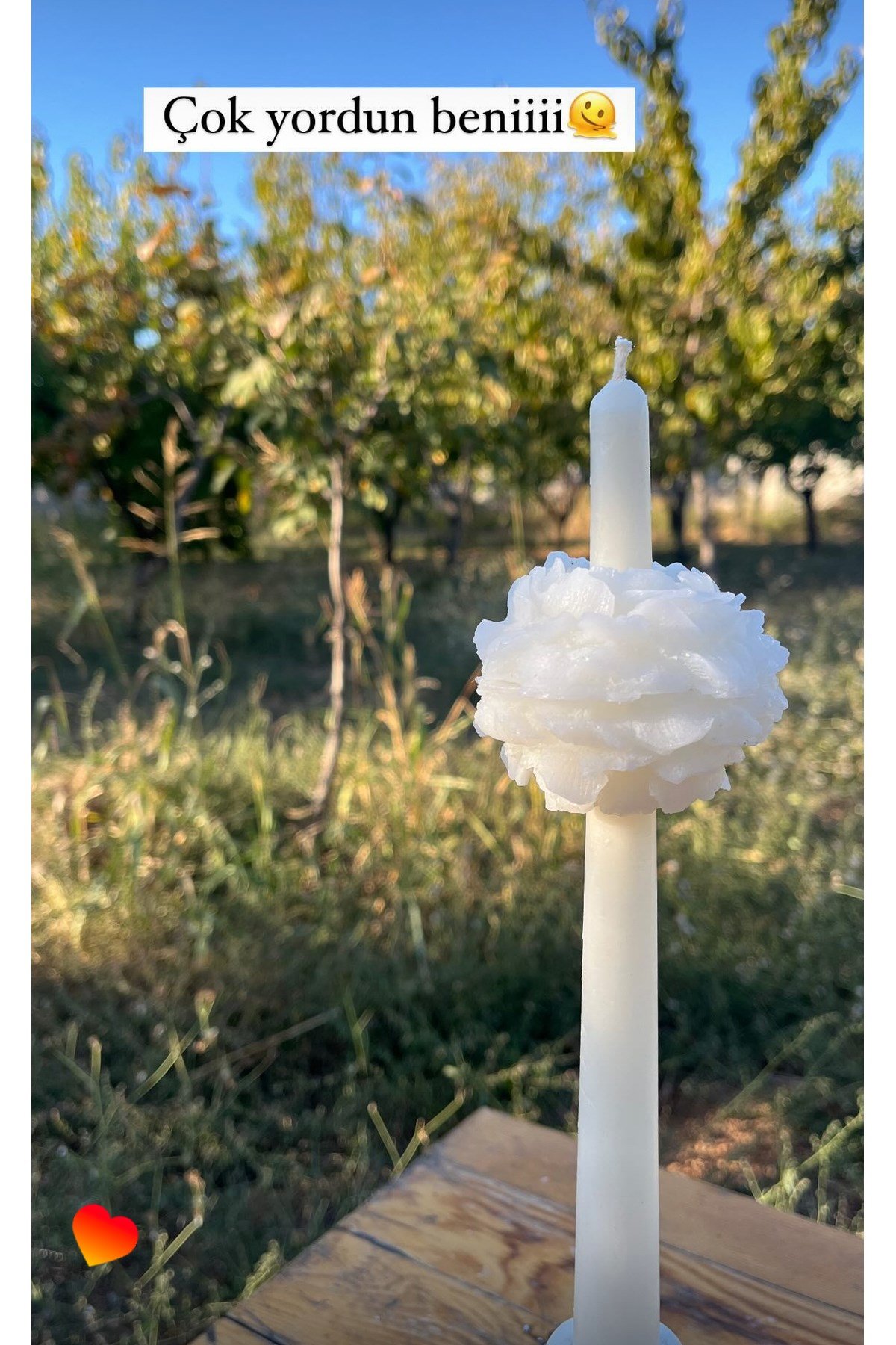 Şakayık Şamdan Mum