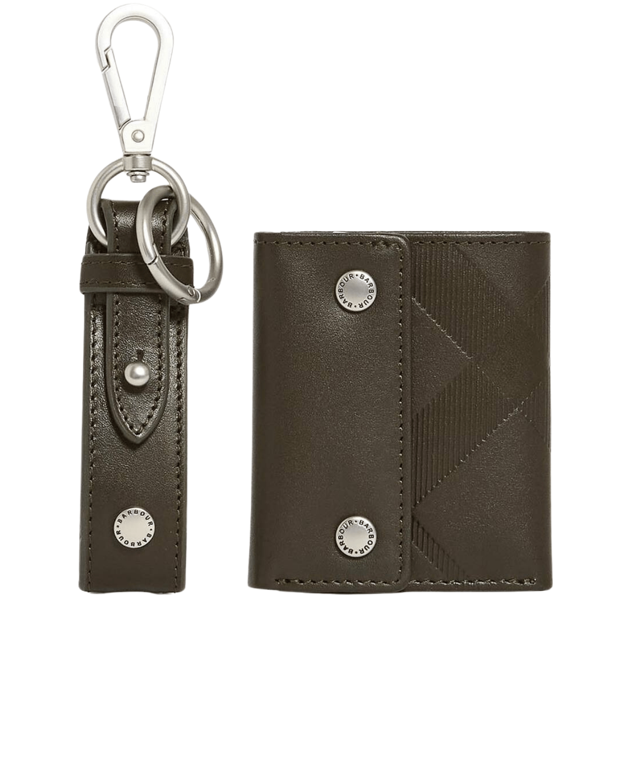 Barbour Brunton Deri Cüzdan & Anahtarlık Hediye Seti