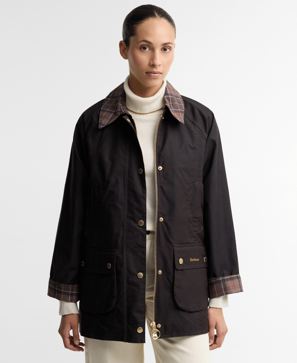 Barbour Icons Tartan Modern Beadnell Yağlı Ceket