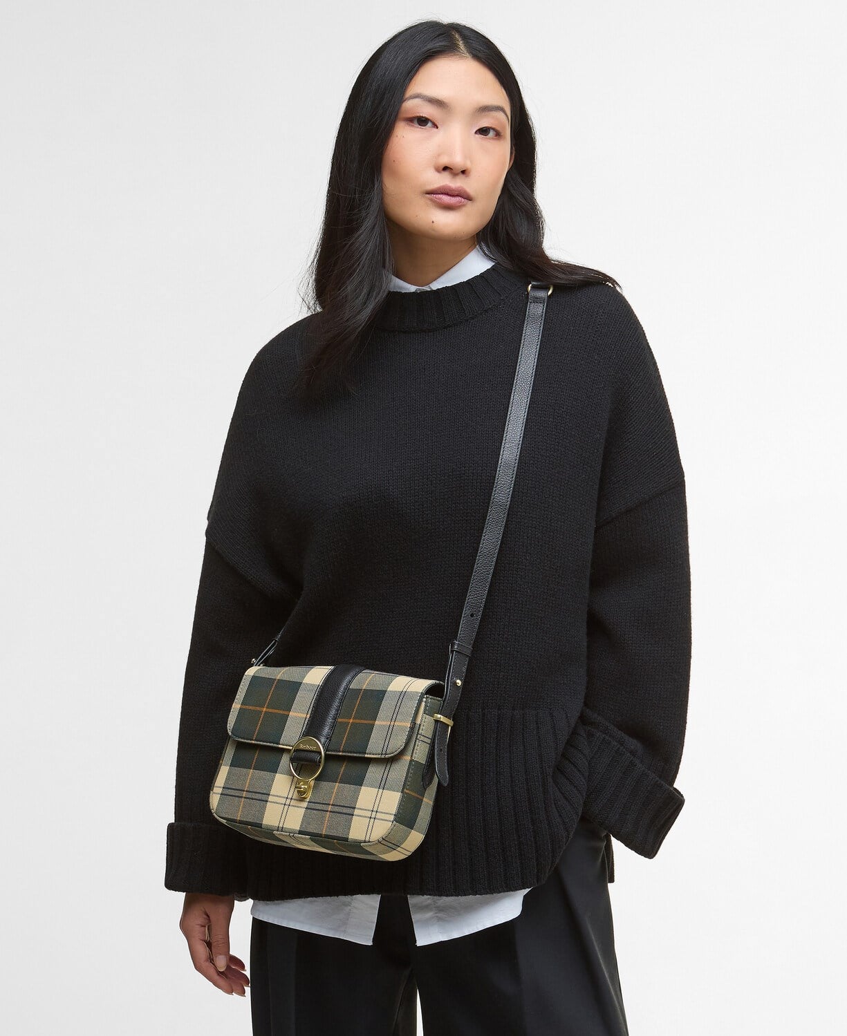 Barbour Rosa Tartan Çapraz Çanta