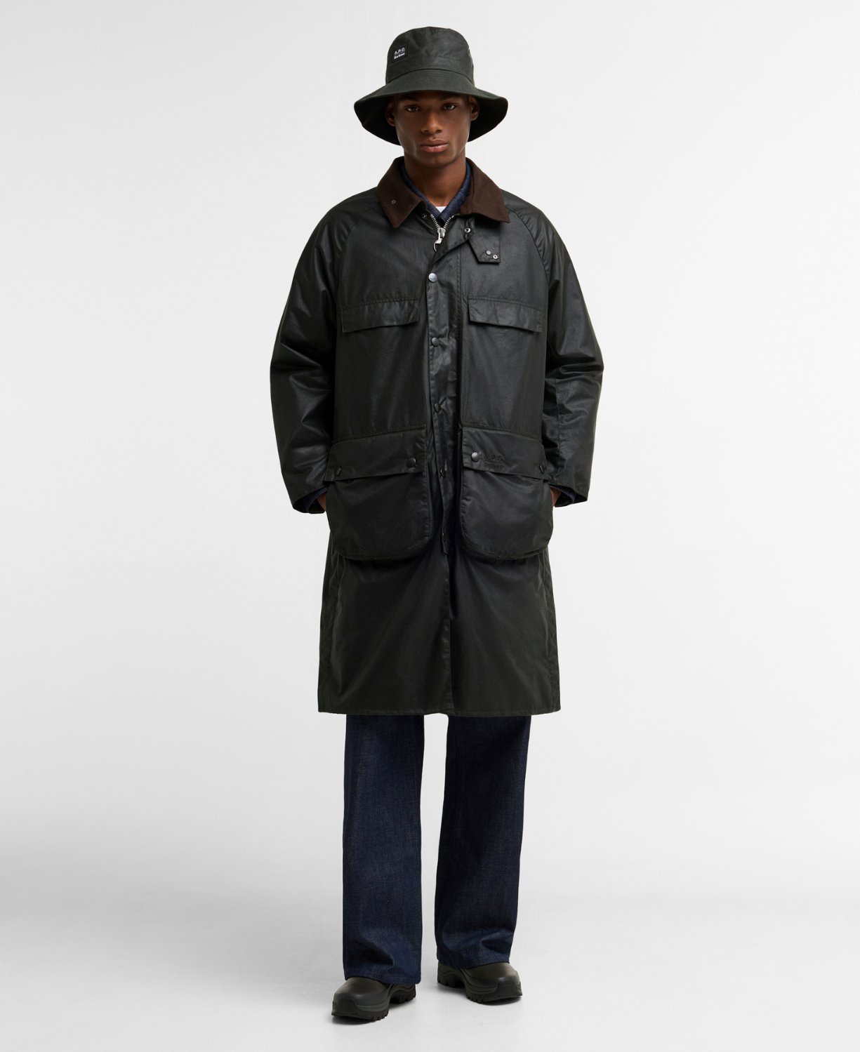 Barbour x A.P.C. SL Bedale Yağlı Ceket