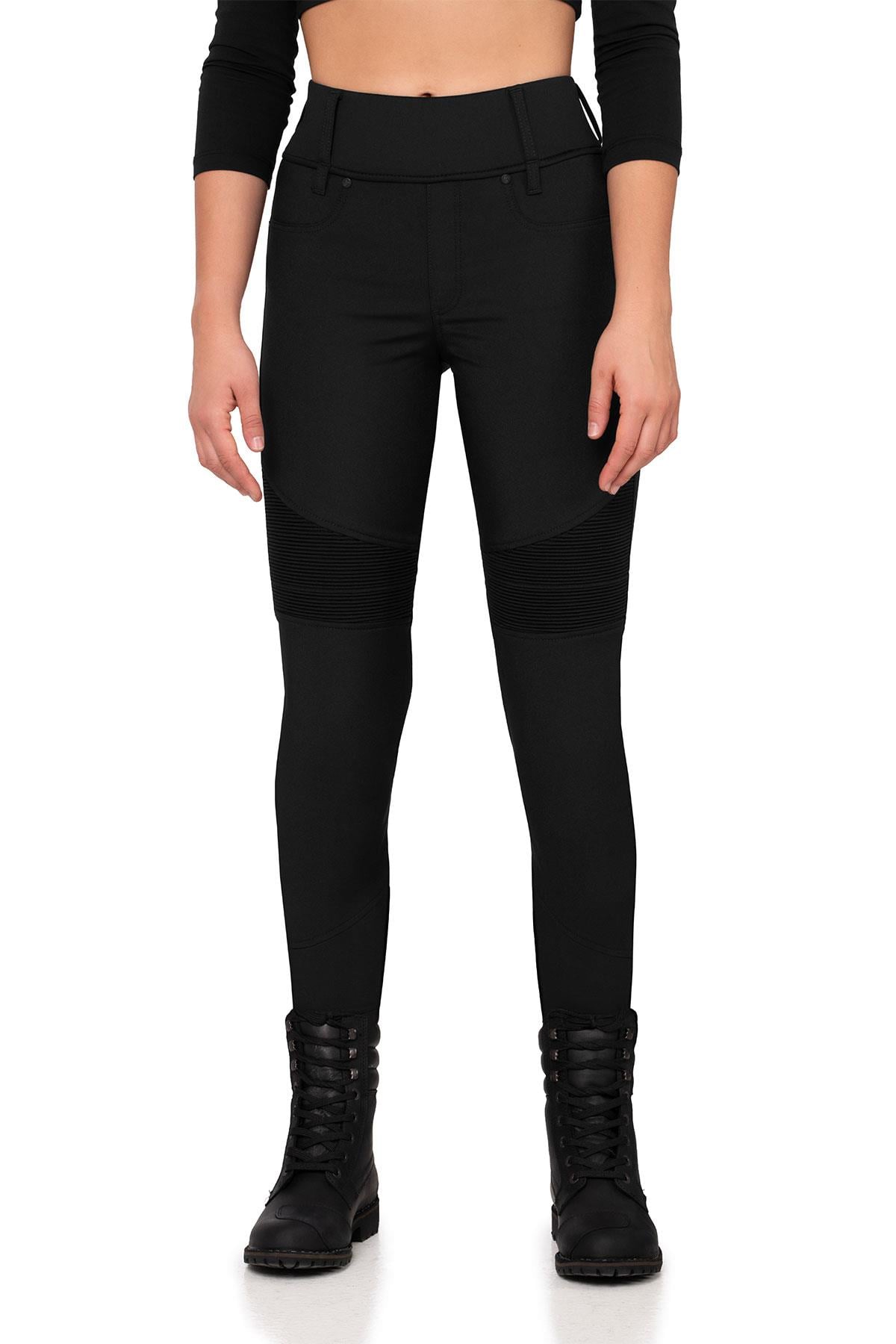 ALİCE KORUMALI MOTOSİKLET TAYT PANTOLONUTHE BİKER JEANSKadın Pantolonları