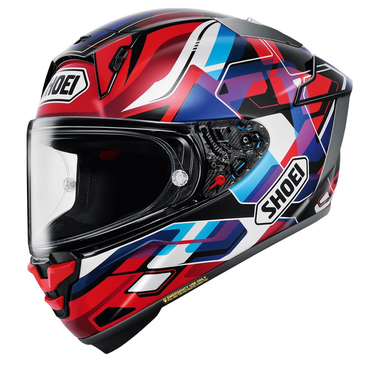 SHOEI X-SPIRIT PRO VALION TC-10 RED BLUE KASKSHOEIKapalı Kasklar