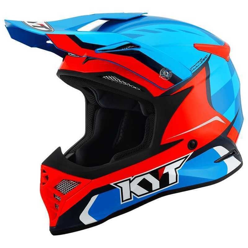 KYT SKYHAWK KASK GLOWING MAVİ TURUNCU FLUO