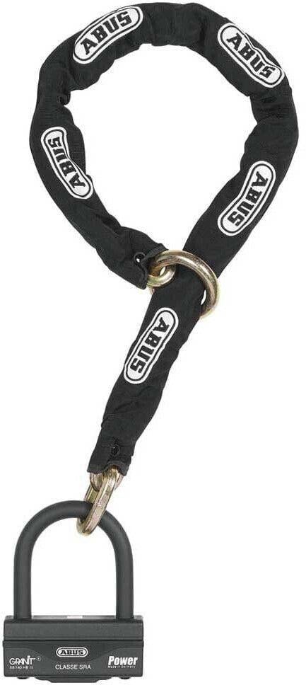 ABUS 58/140HBIII100+12KS120 BLACK LOOPABUSMotosiklet Kilitleri
