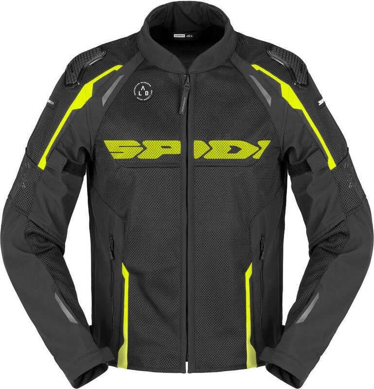 SPIDI RACE WARRIOR 2 NET YAZLIK CEKET SİYAH SARI