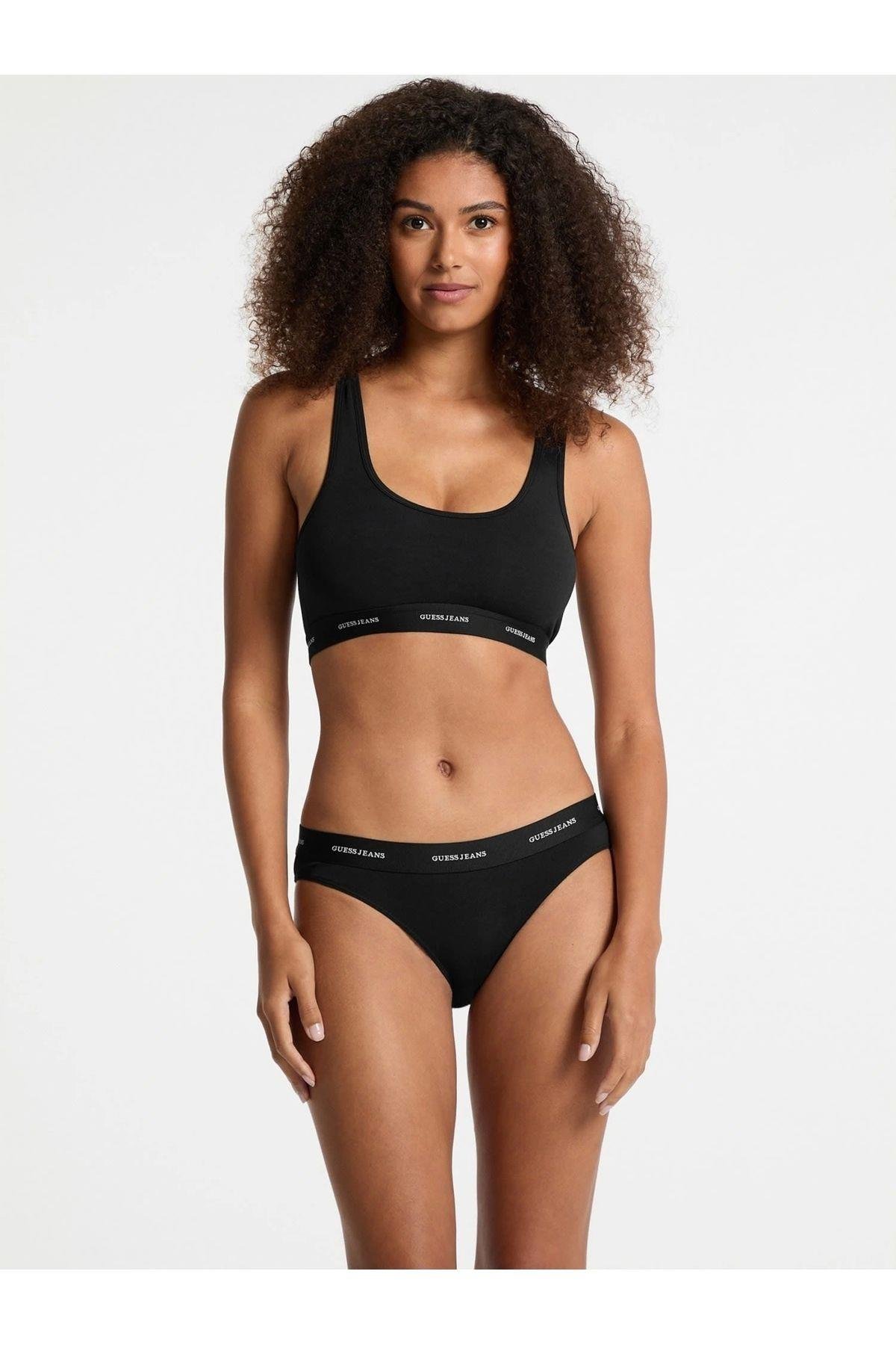 Jeans Gj Bralette Kadın Siyah Iç Çamaşırı W4bz31kbbu1-jblk