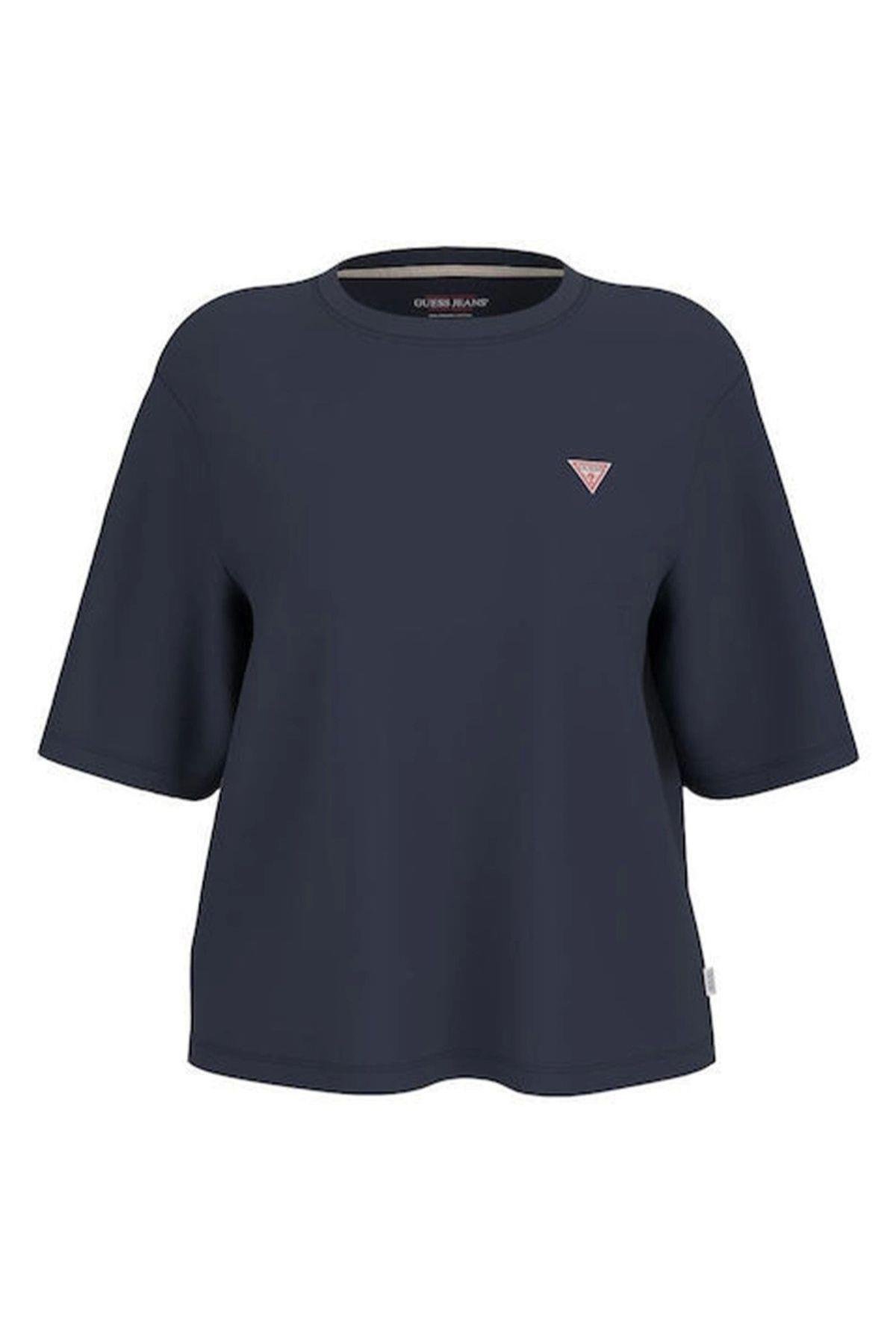 Jeans Gj Ss Cn Boxy Mını Trıang Tee Kadın Lacivert T-shirt W4yı05k8hm0-a71w