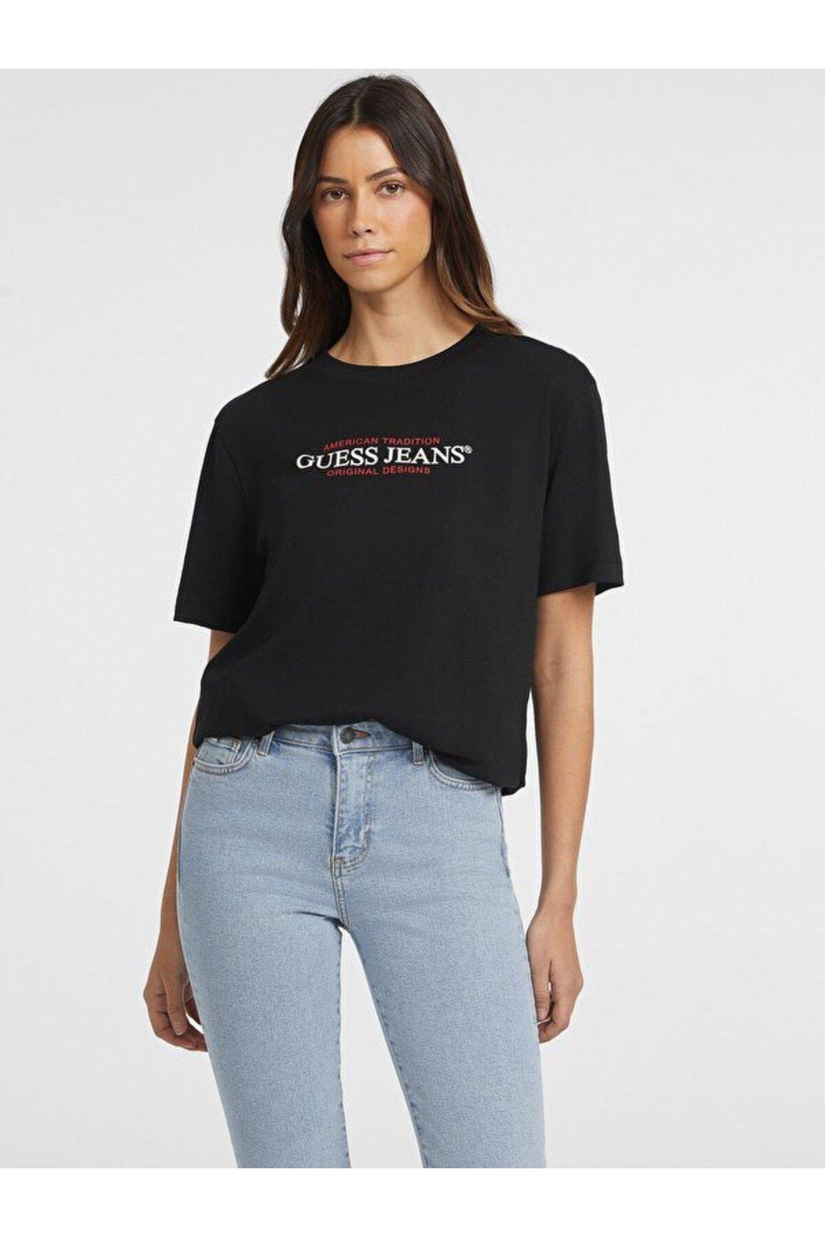 Jeans Kadın Boxy Fit T-shirt