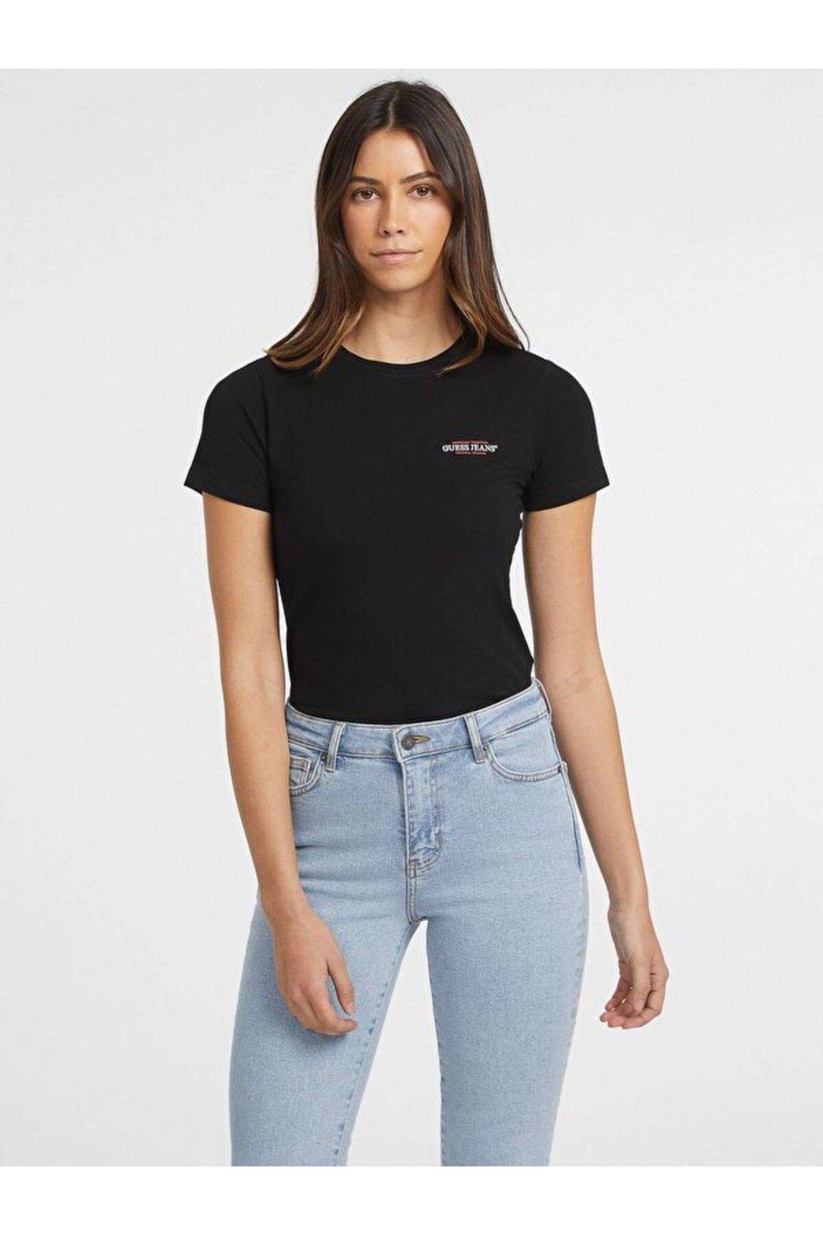 Jeans Kadın Slim Fit T-shirt