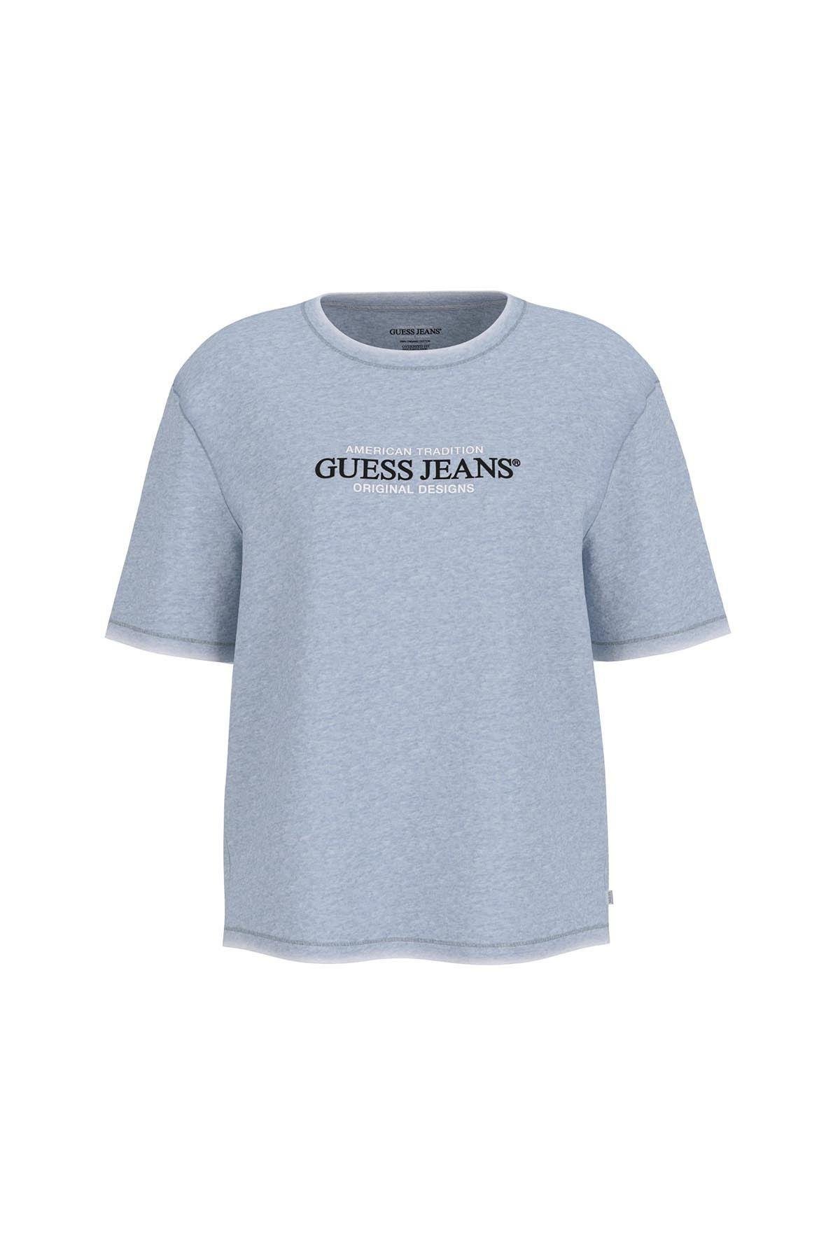 Kadın  GJ SS CN OS American T-Shirt - Açık Mavi