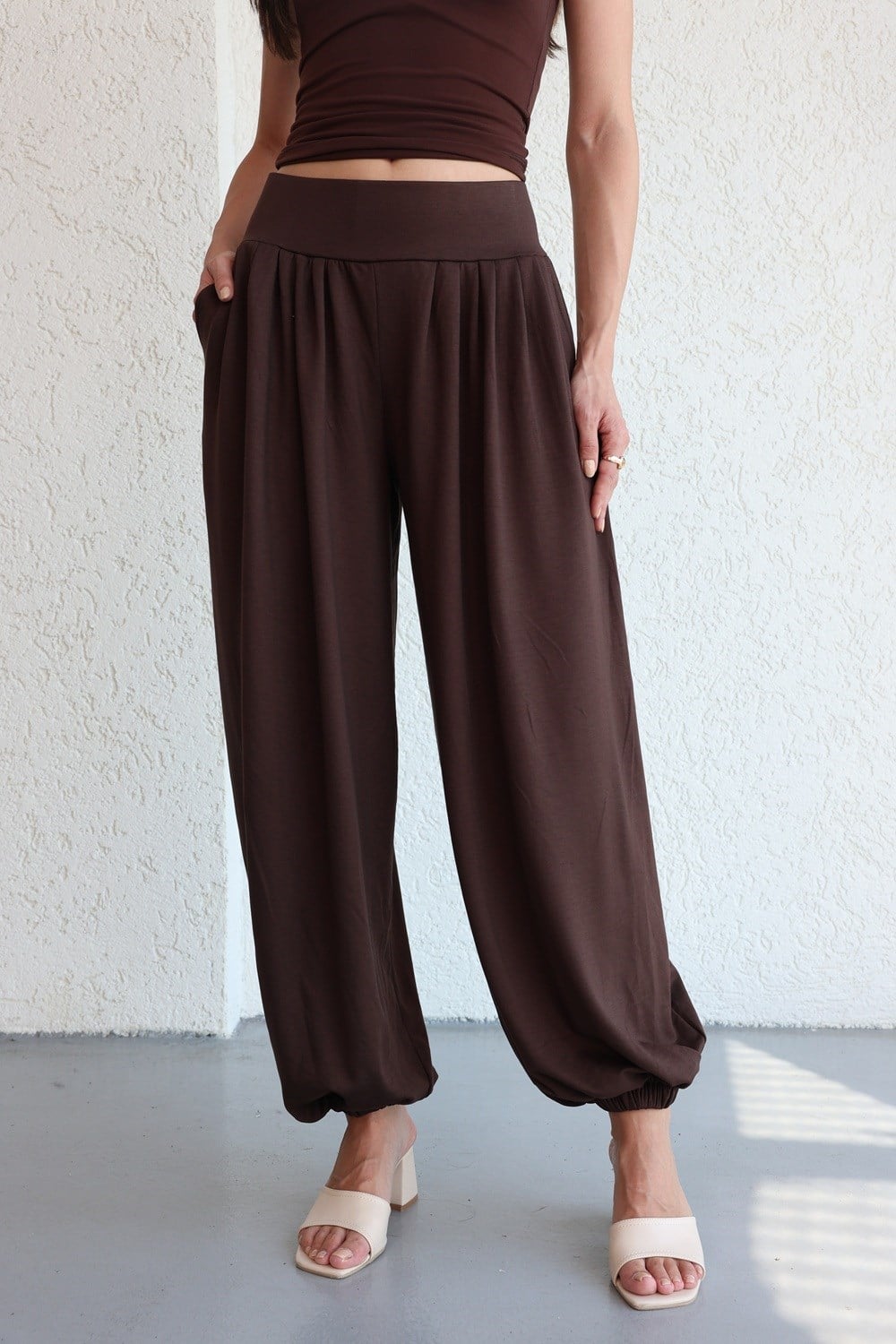 PantolonPile Detaylı Jogger Pantolon