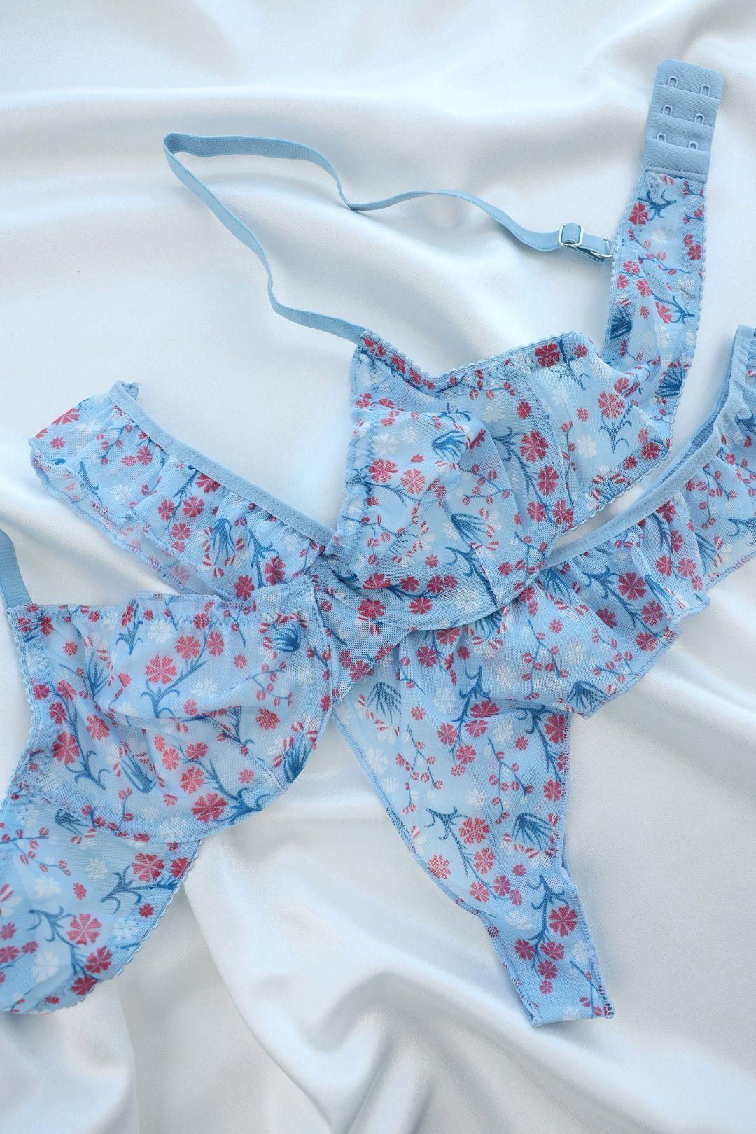 Sütyen TakımBalenli Tül Desenli Takım