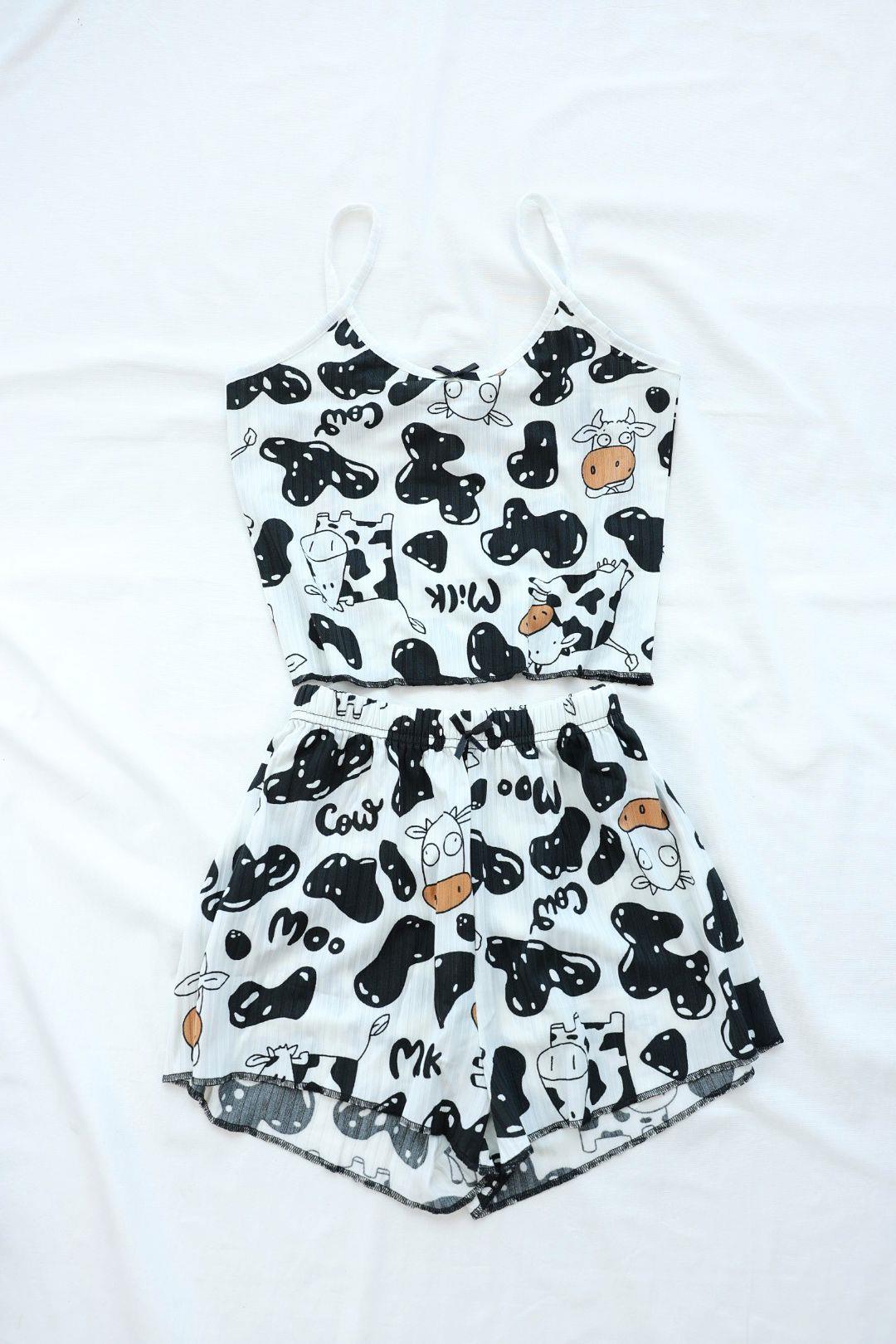 Şort TakımDesenli Askılı Şort Takım