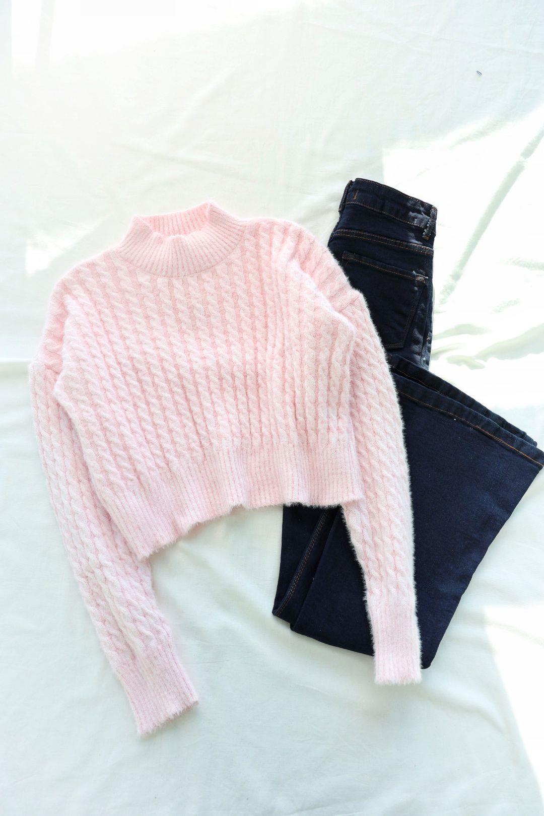 Triko/KazakSakallı Saç Örgü Triko Kazak