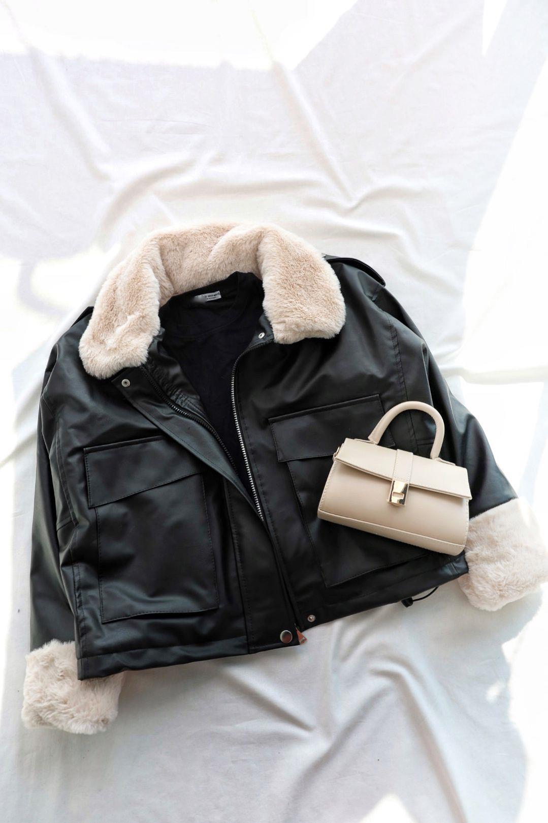 MontKürklü Deri Mont