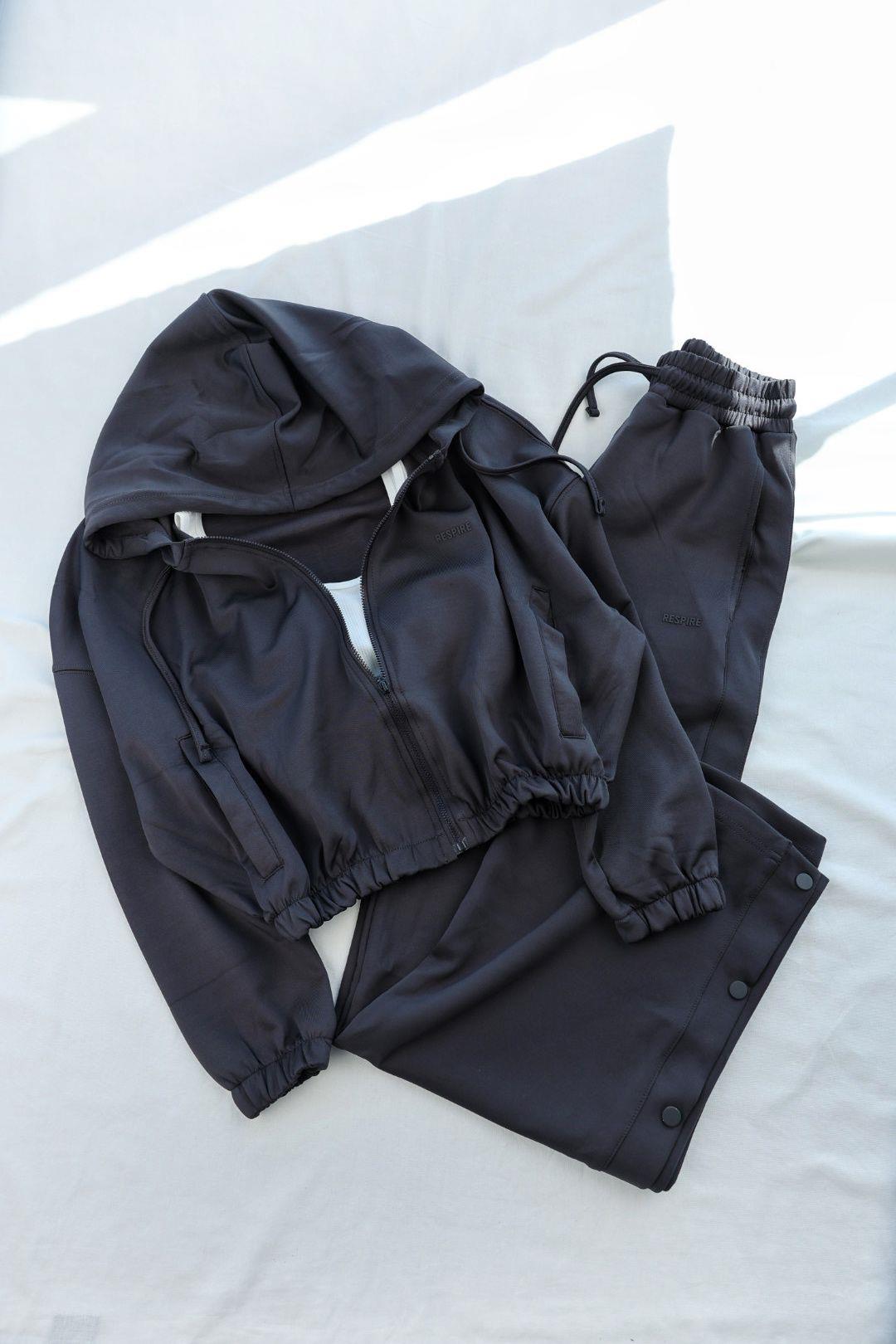 Eşofman TakımPaçası Çıtçıtlı Plazzo Kapşonlu Fermuarlı Oysh Takım