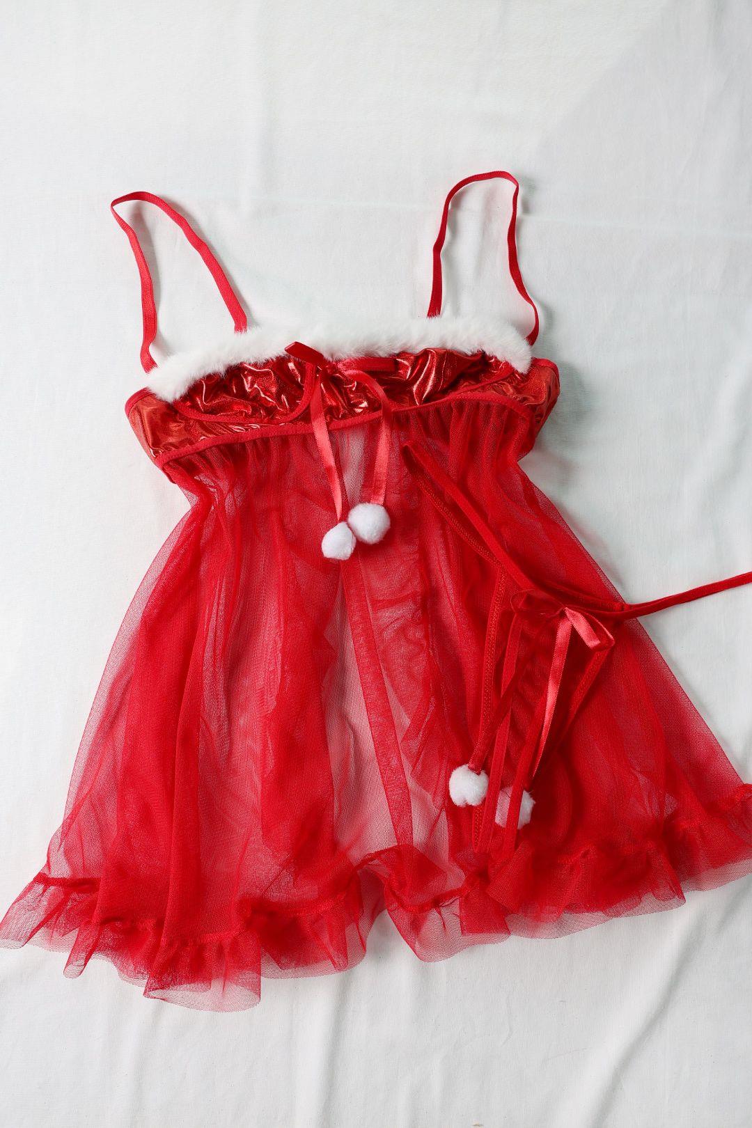 FantasyPonponlu Türlü Astarlı Fantazi Gecelik