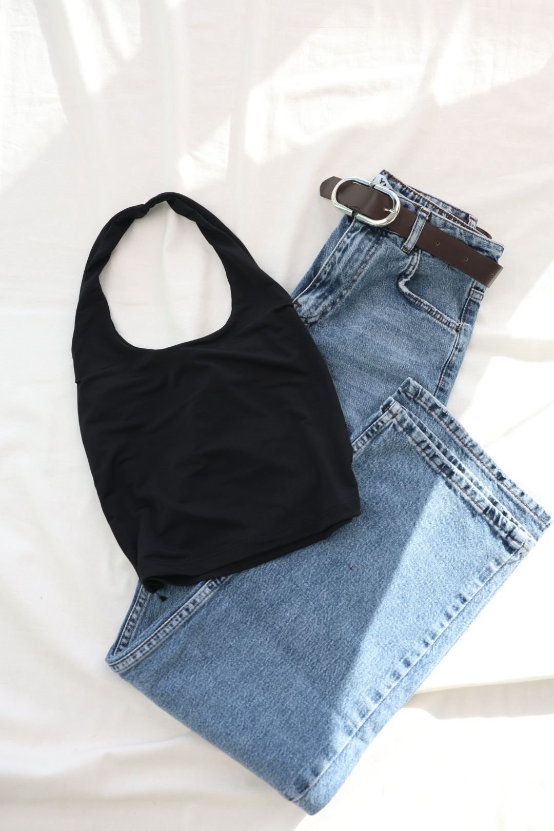 CroptopsBoyun Geçmeli Crop