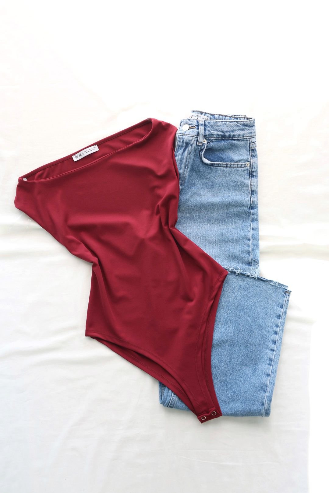 BodysuitKayık Yaka Dalgıç Bodysuit