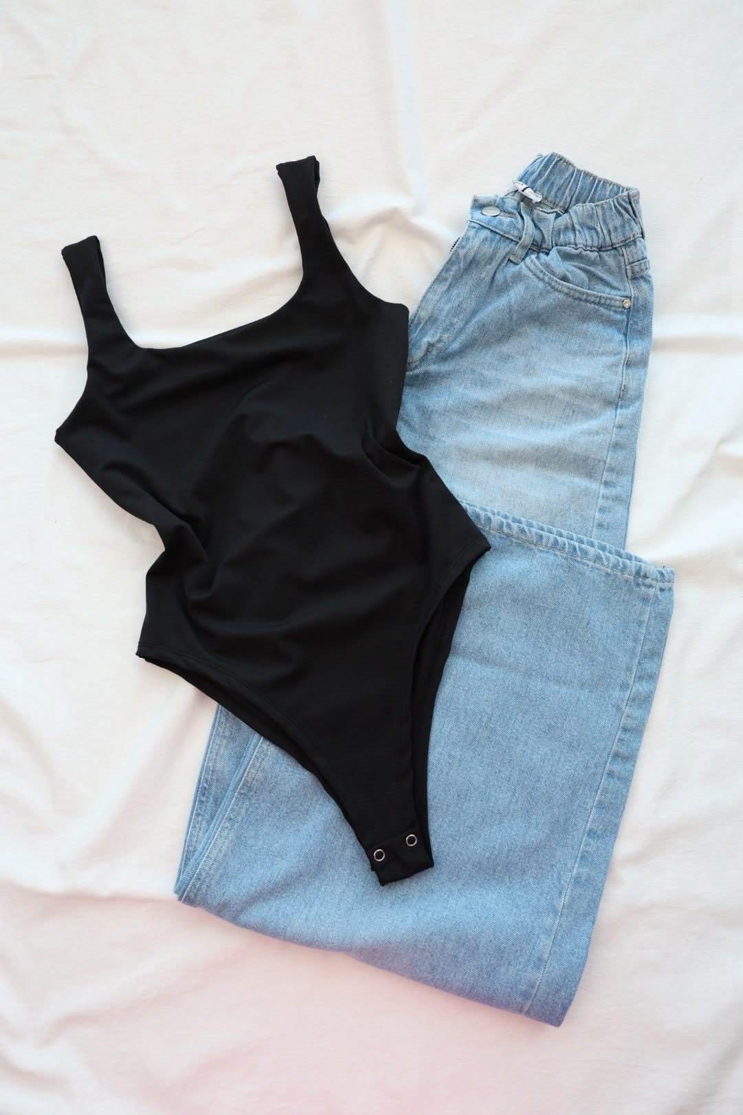 BodysuitKare Yaka Tulumlu Bodysuit