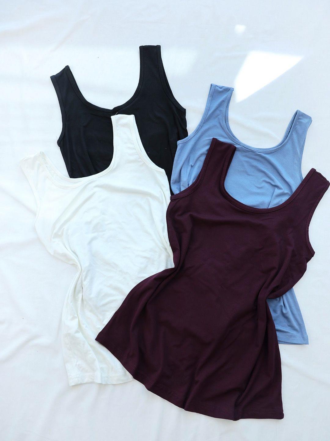 BluzOysh Kare Yaka Dökümlü Atlet