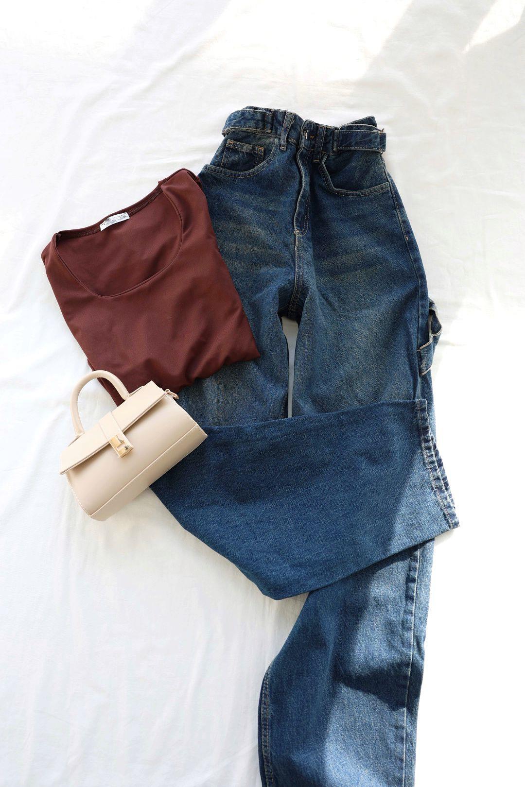 Jean/KotTokalı Baggy Jean