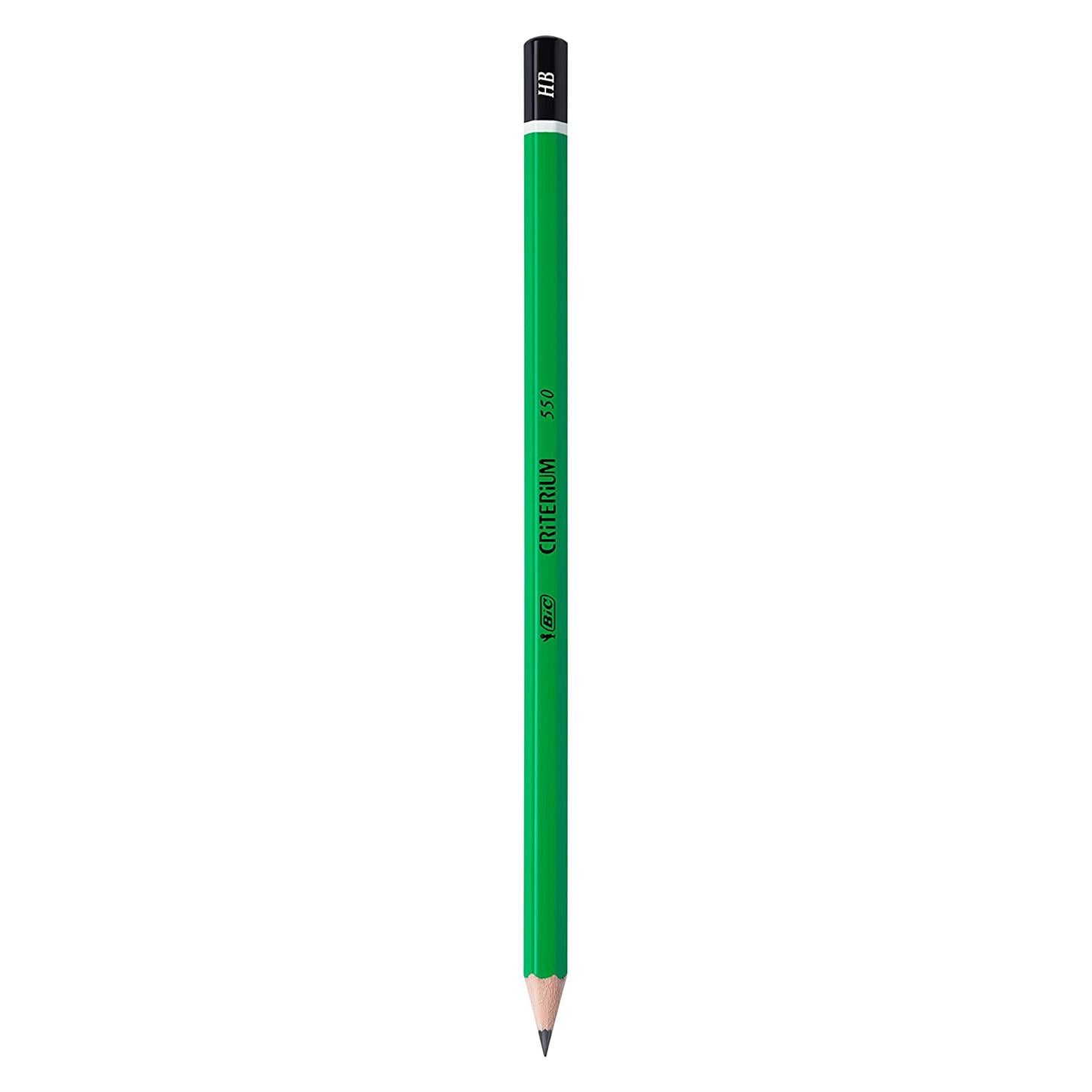 Bic Crıterıum 550 Dereceli Kurşun Kalem, Siyah Uç, Yeşil Gövde, Hb