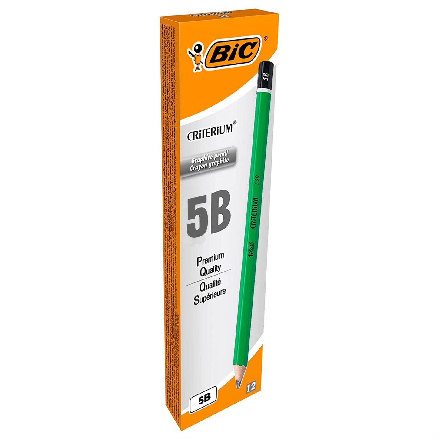 Bic Crıterıum 550 Dereceli Kurşun Kalem Siyah Uç  12li Kutu Yeşil Gövde 5B