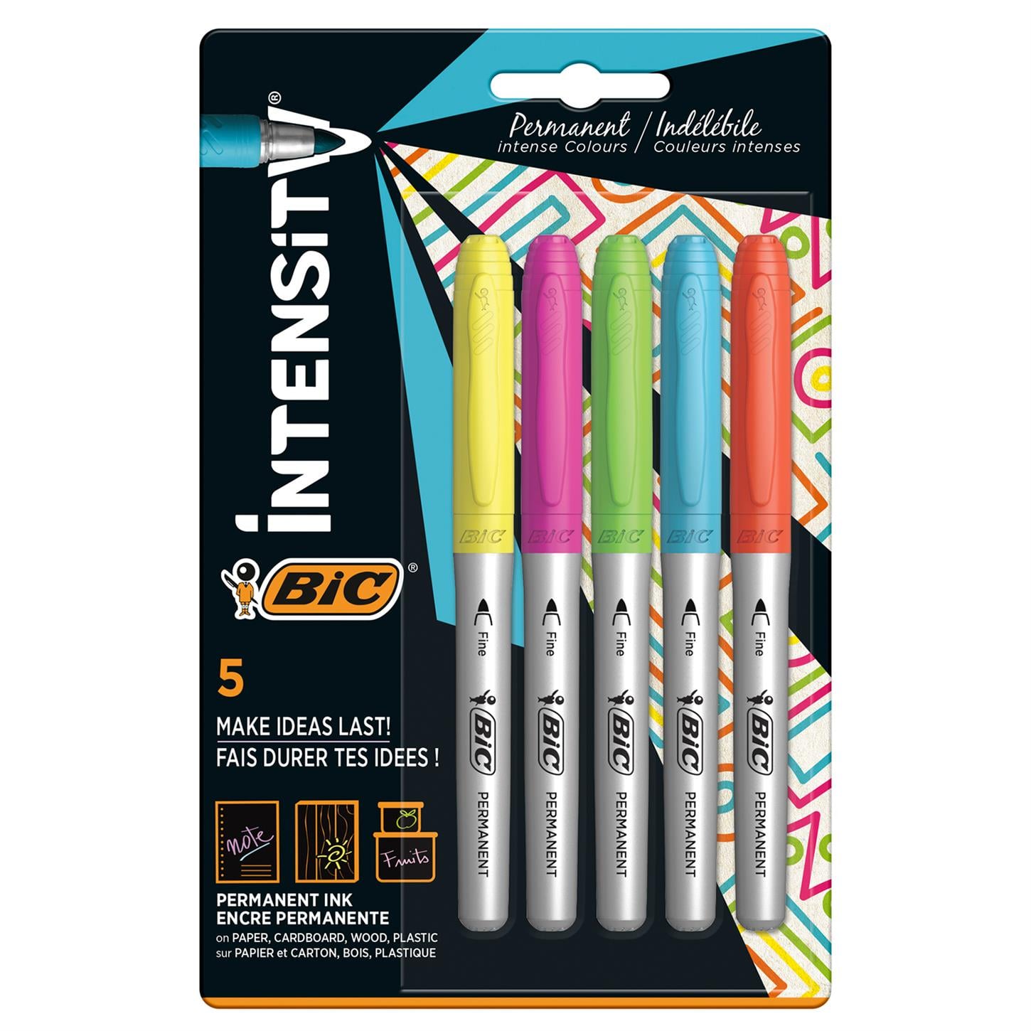 Bic Intensıty Permanent Markör Kalem, 5'Lİ Blister
