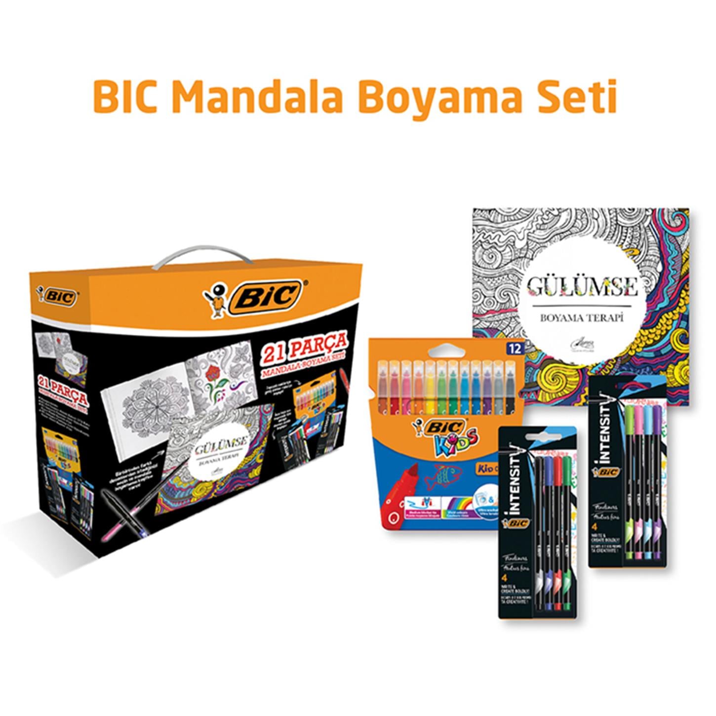 Bıc Mandala Boyama Seti, 21 Parça