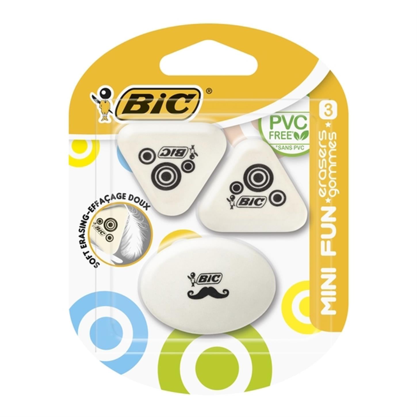 Bic Mini Fun Silgi, 3'lü Blister