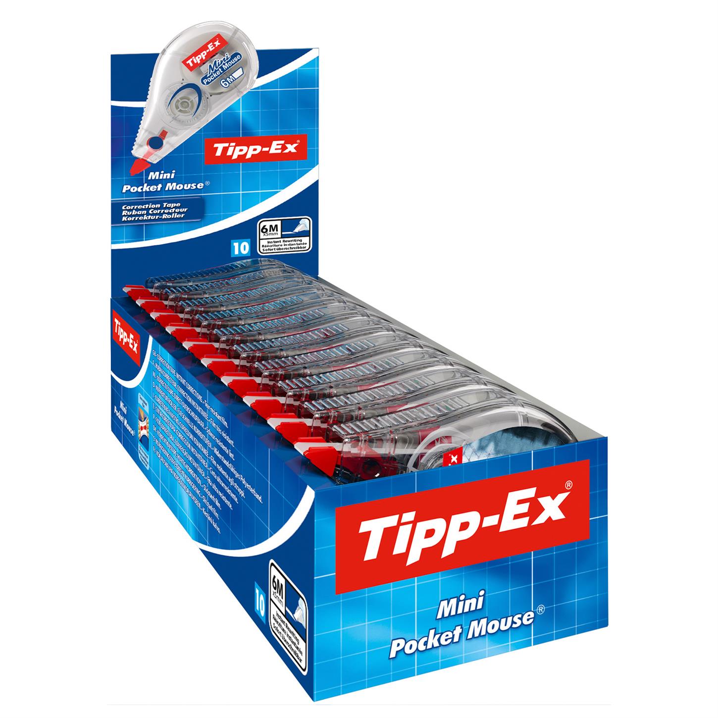Bic Tıpp-ex Mini Pocket Mouse Şerit Düzeltici,  5 mm x 6 m, dekorlu