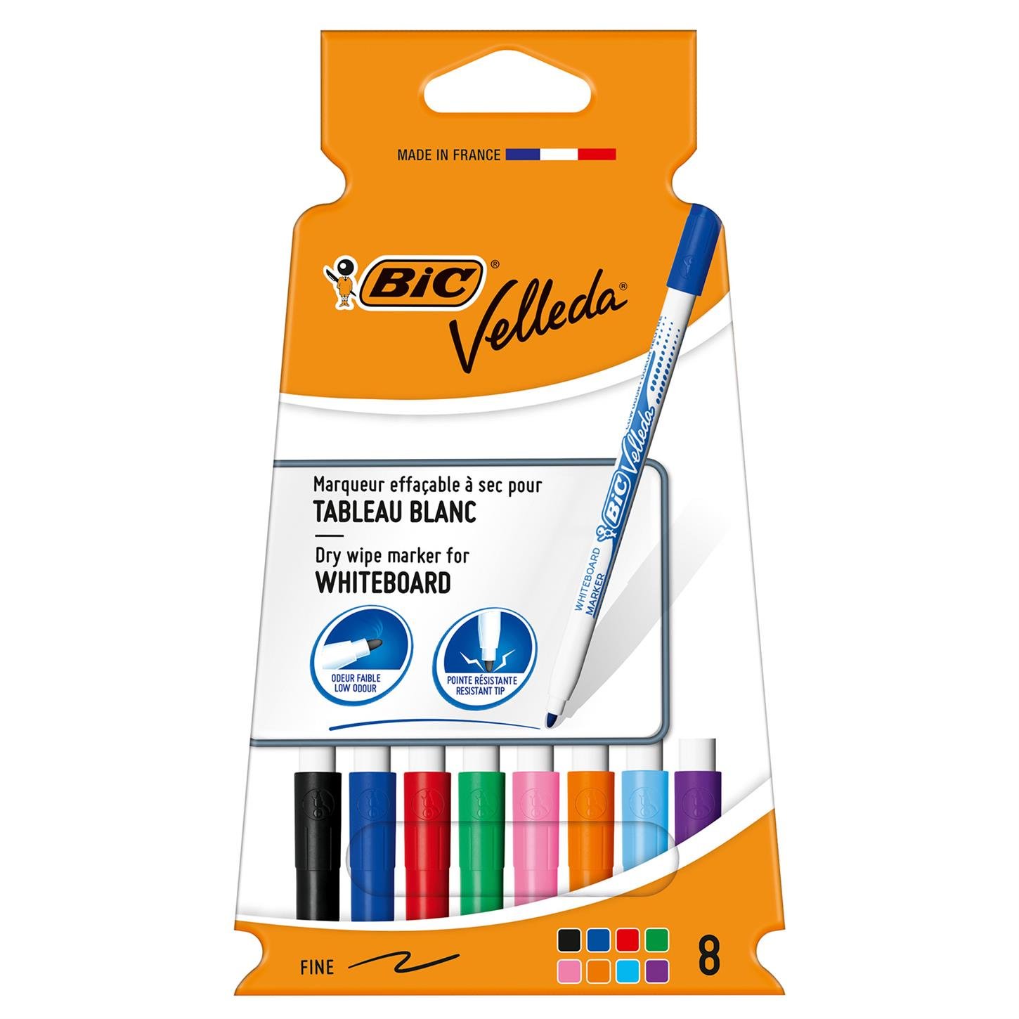 Bic Vellada 1721 Çocuk Tahta Kalemi,  8'Lİ Set,   Karışık Renkler