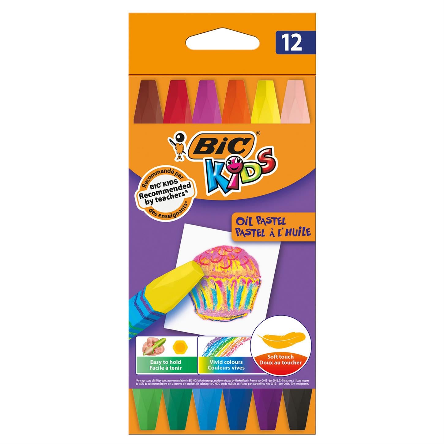 Bic Yağlı Pastel Boya, 12 Renk