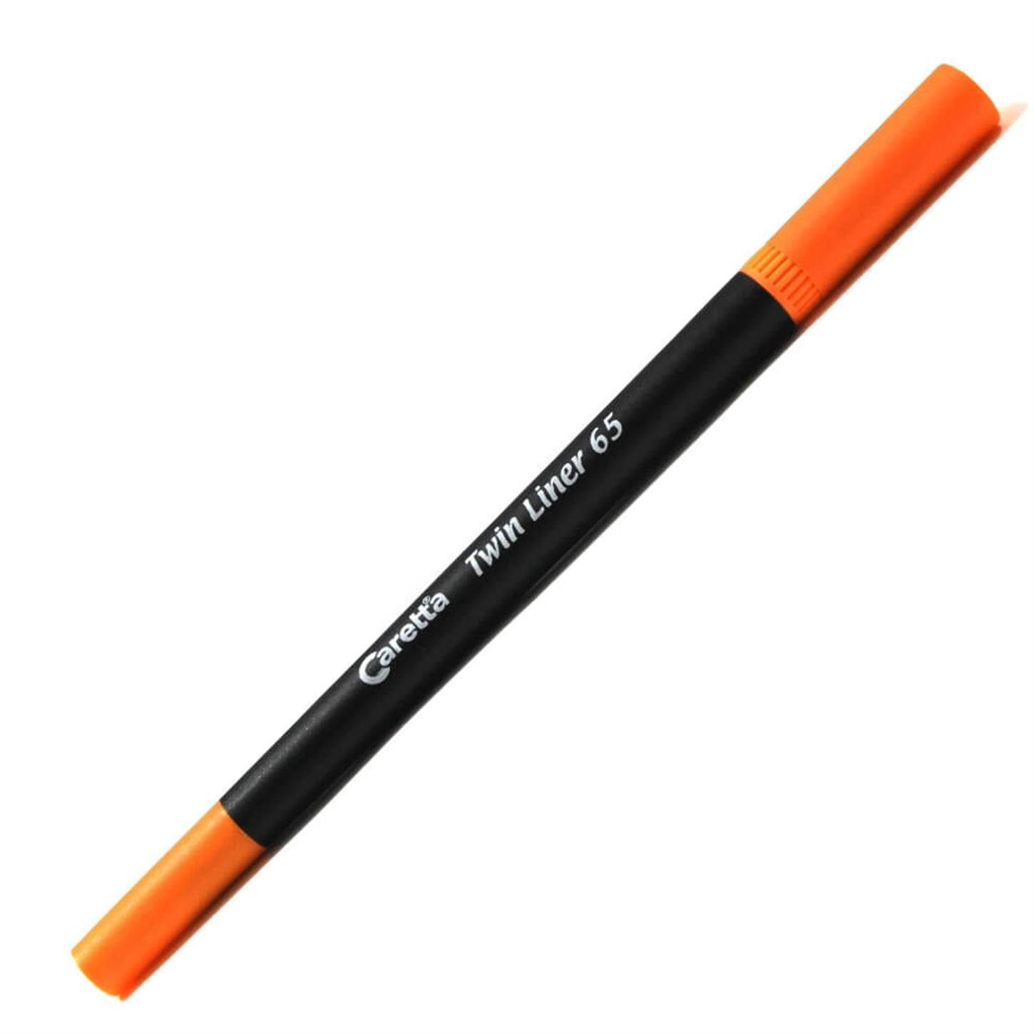 Caretta Twin Liner 0.4mm 1,0mm Kalem Neon Turuncu