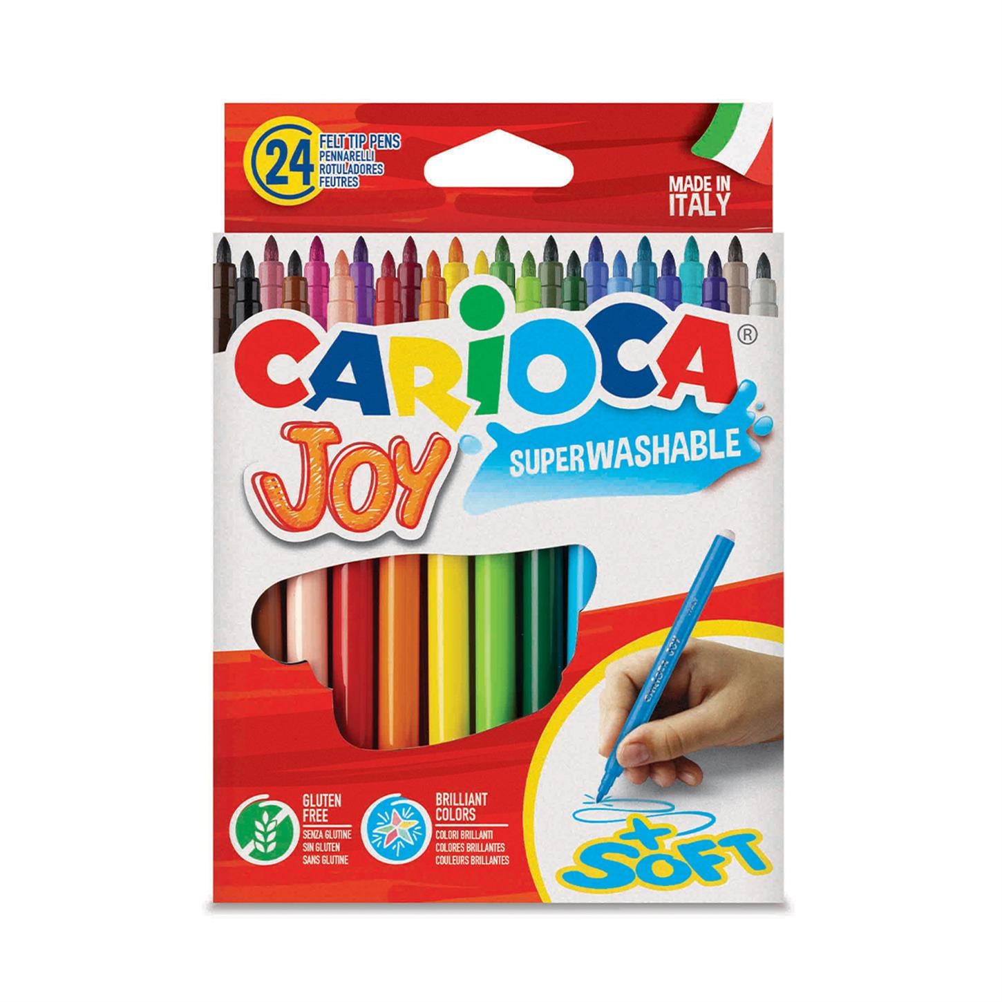 Carioca Joy Süper Yıkanabilir Keçeli Boya Kalemi 24lü