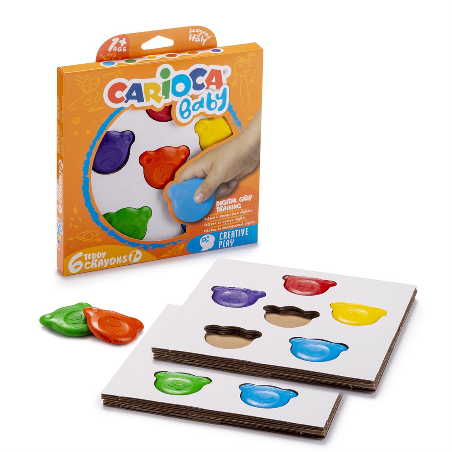 Carioca Teddy Bebek Crayons 6lı +1 Yaş