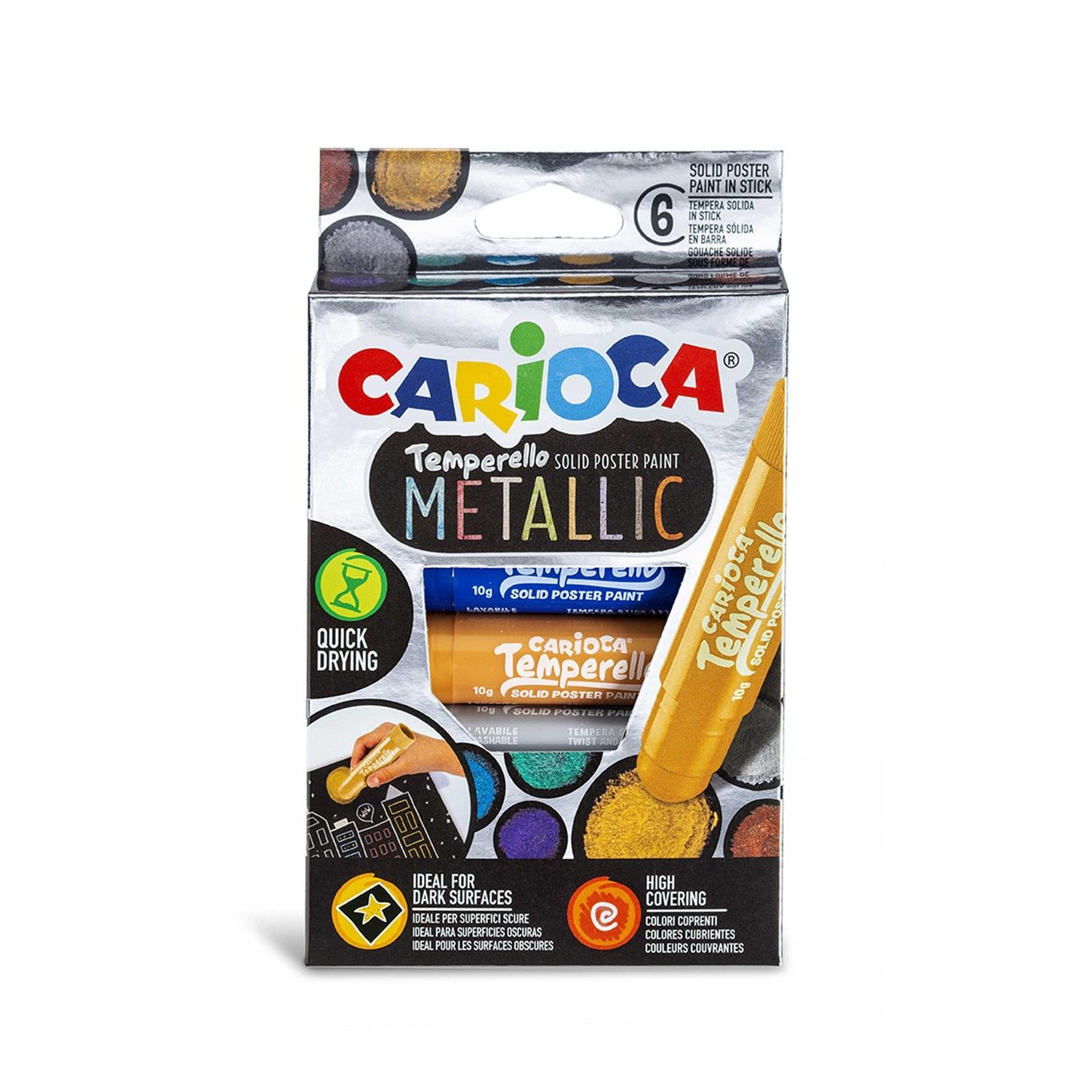 Carioca Temperello Stick Poster Boyama Kalemi Metalik 6lı