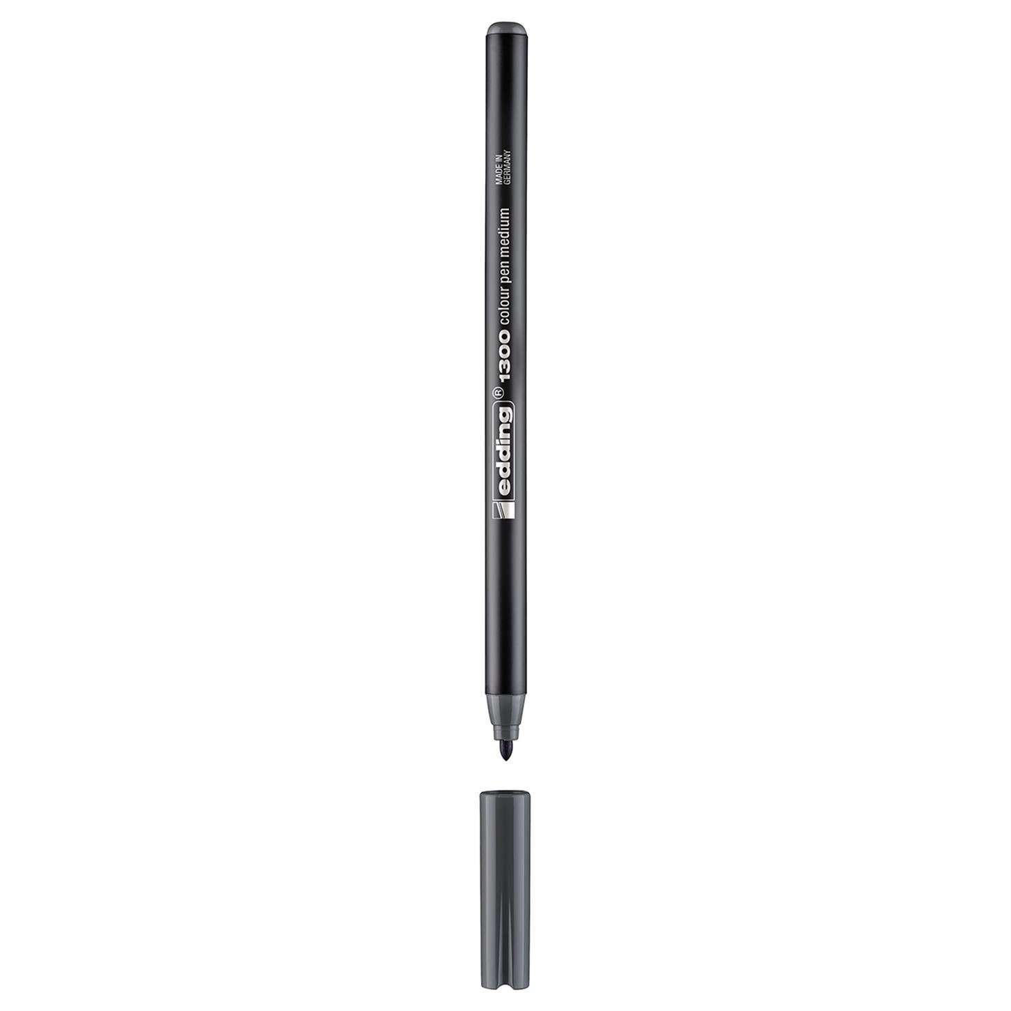 Edding 1300 Orta Uçlu Grafik Kalemi Gri