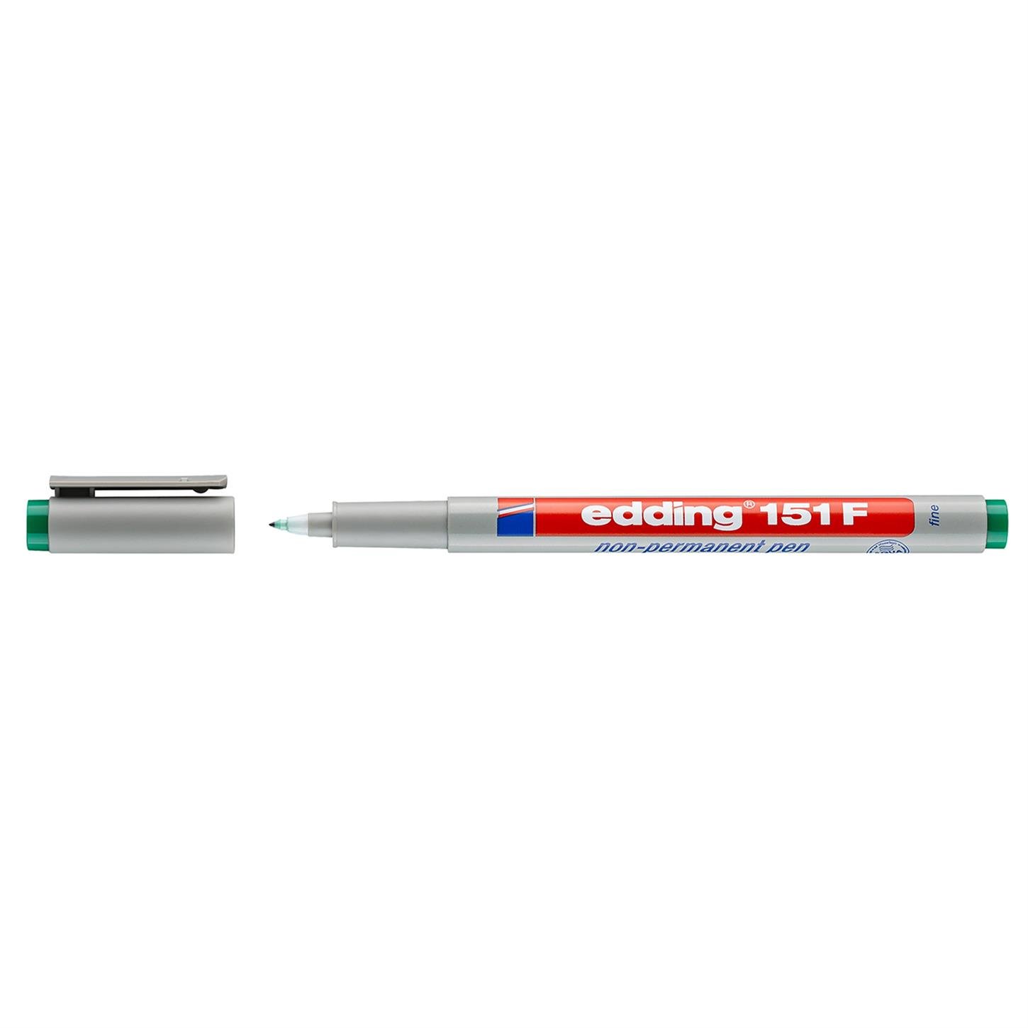 Edding 151 F Çok Amaçlı Asetat Kalemi - Silinebilir,  Yeşil